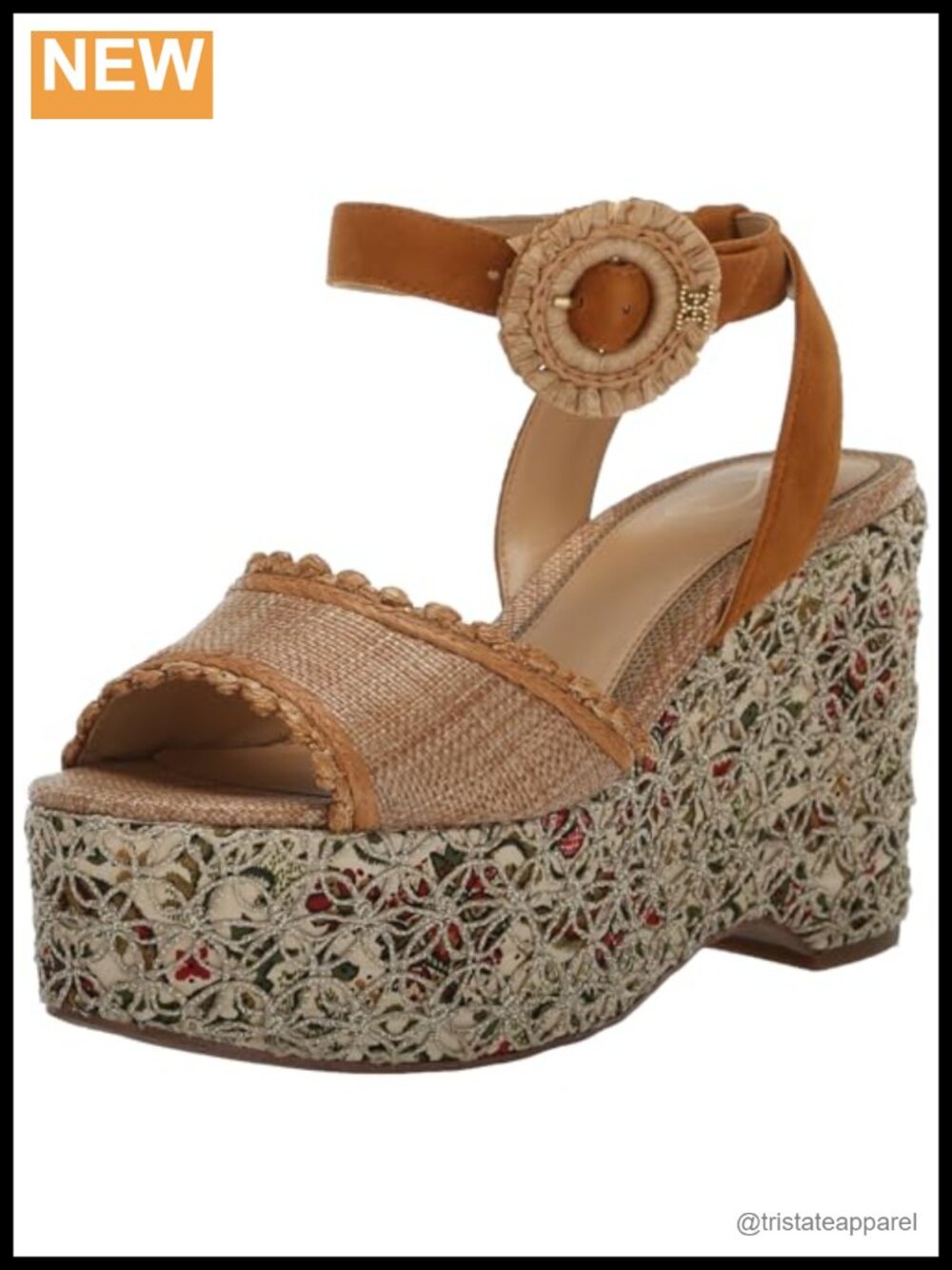 Sam Edelman Amber Ankle Wrap Platform Wedge Sandals